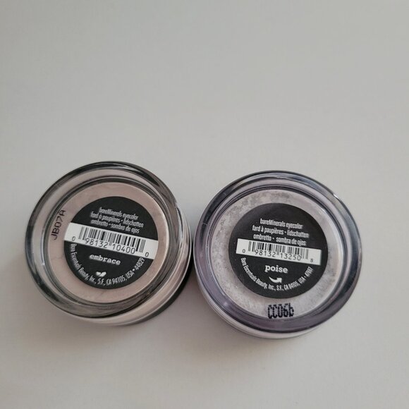 bareMinerals Eyecolor Eyeshadow POISE & EMBRACE Lot 02oz/.57g SEALED - Picture 3 of 6